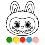 Labubu Coloring Games for Kids Mod Apk 1.9 (Unlimited Money)